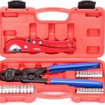 iCrimp Ratchet PEX Cinch Tool Kit – All-in-One Plumbing Crimping & Removal Tool Set
